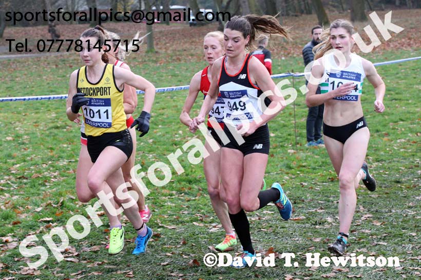 Senior womens British Athletics Liverpool Cross Challenge, Sefton Park, Liverpool. Photo:  David T. Hewitson/Sports for All Pics